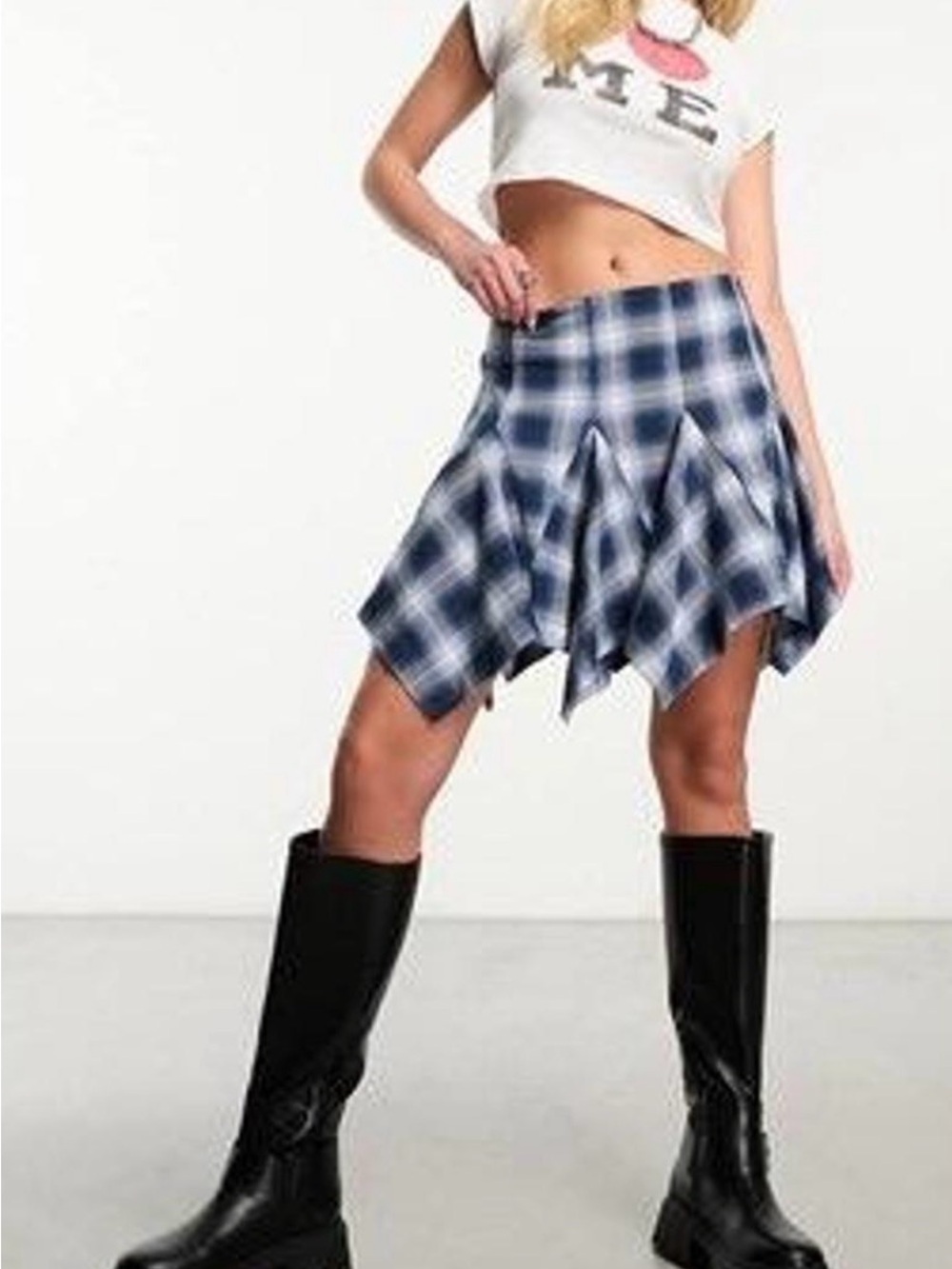 Free People Xia plaid skirt Large